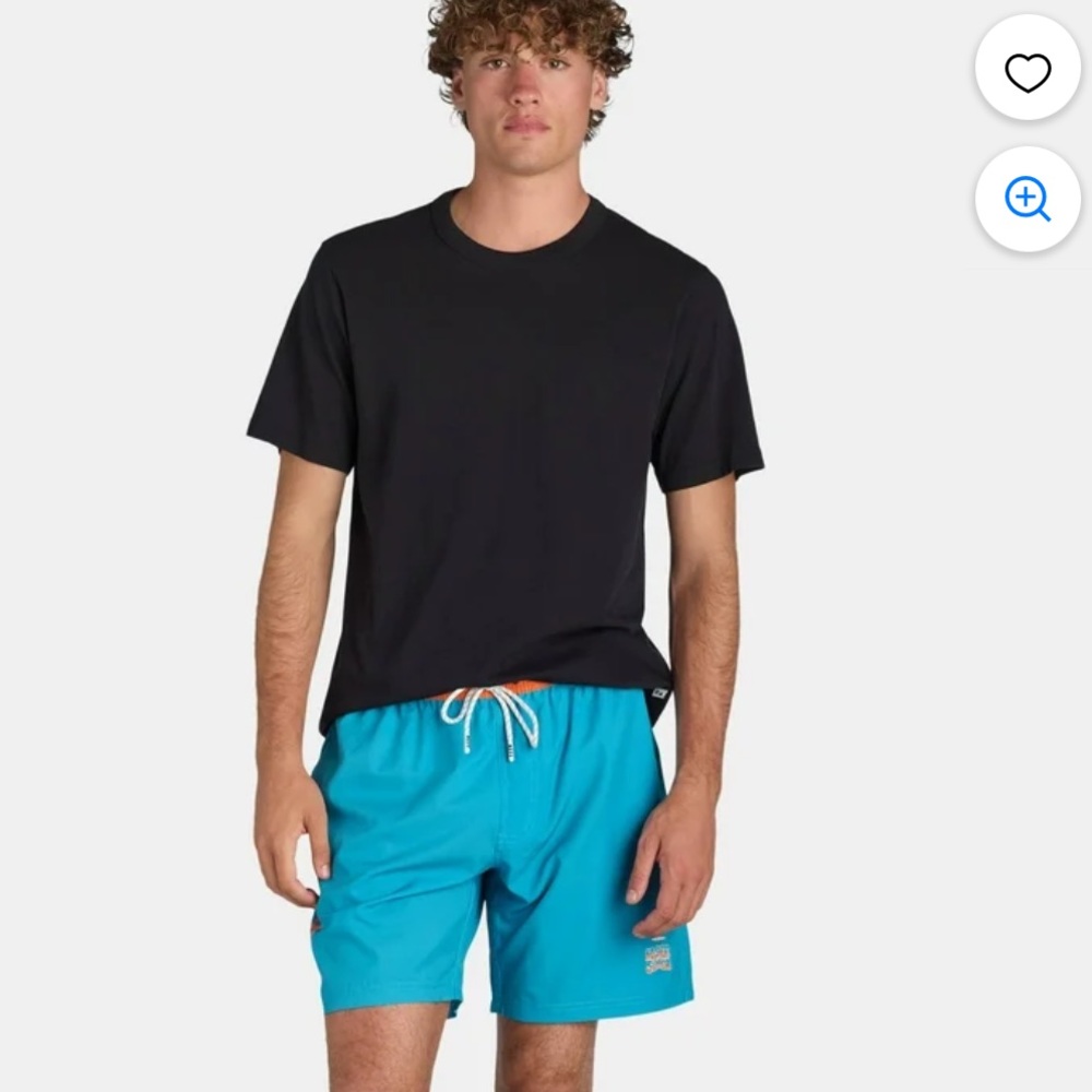 Neff Blue and Orange Board Shorts Quick-Dry Swimwear